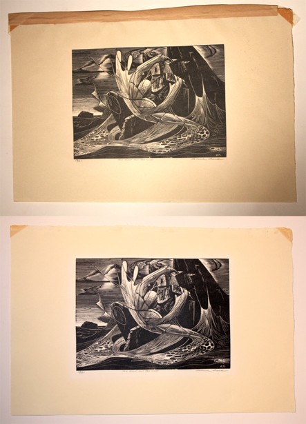 Woodblock print 